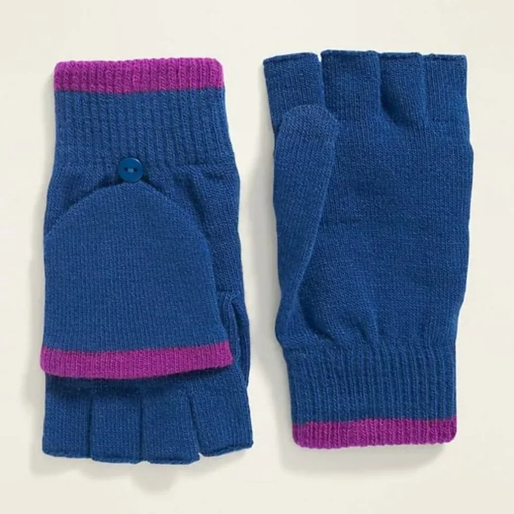 Fingerless Sweater-Knit Gloves